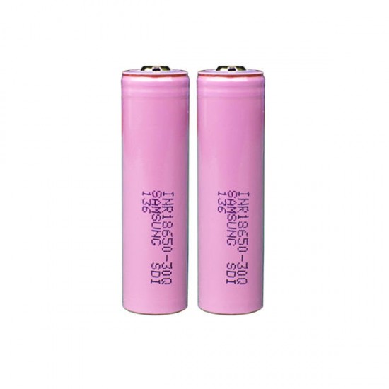 2PCS Samsung INR18650-30Q 3000mAh Unprotected Button Top 18650 Battery 2PCS Samsung INR18650-30Q 3000mAh Unprotected Button Top 18650 Battery