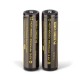 2Pcs Basen BS186A 3500mAh 10A Protected Button Top Rechargeable 18650 Battery With Storage Pack