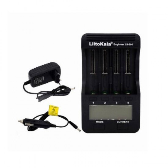 LiitoKala Lii-500 LCD Screen Display Smartest  Lithium And NiMH Battery Charger 18650 26650