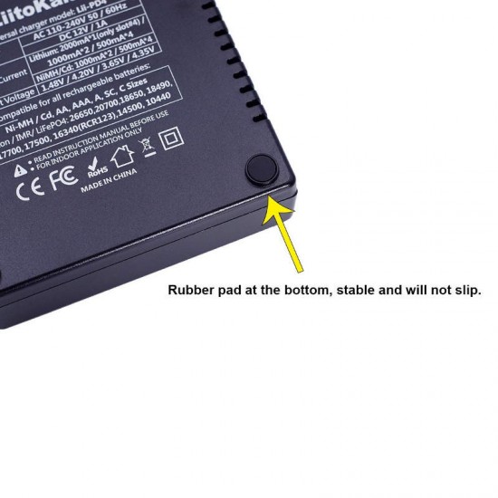 Liitokala Lii-PD4 LCD 3.7V 26650/21700/20700/18650/18490/18350/17670/17500/16340(RCR123)/14500/10440 1.2V AA AAA SC C NiMH Lithium Battery Charger Liitokala Lii-PD4 LCD 3.7V 26650/21700/20700/18650/18490/18350/17670/17500/16340(RCR123)/14500/10440 1.2V AA AAA SC C NiMH Lithium Battery Charger