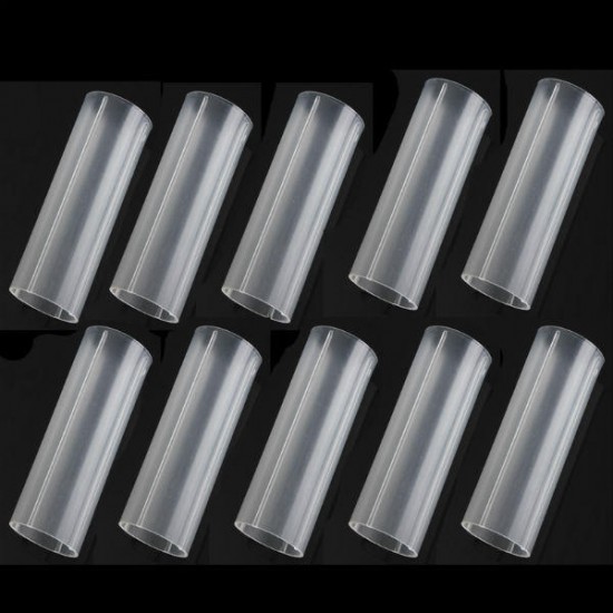 10pcs 18650 Plastic Battery Tubes 6cm For 18650 Flashlight