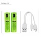 2PCS SMARTOOOLS USB Rechargeable AA/No.5 Ni-MH Battery 2PCS SMARTOOOLS USB Rechargeable AA/No.5 Ni-MH Battery