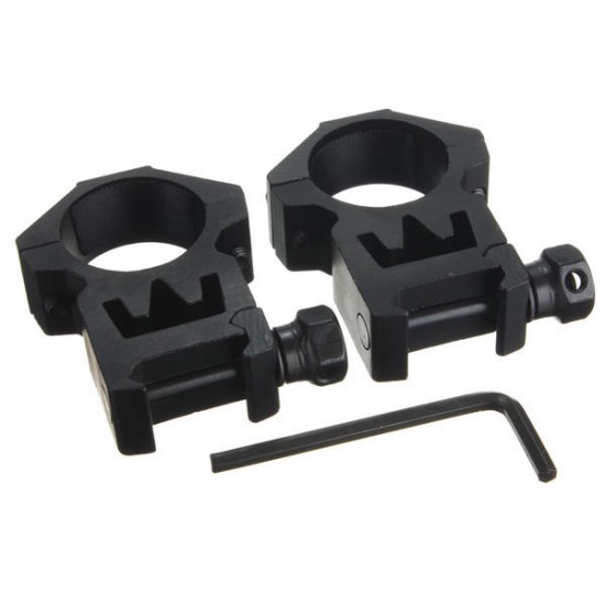 2pcs 25.4mm High Profile Flattened Bracket Dovetail Rail Mount