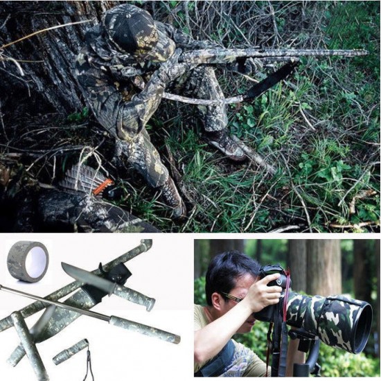 5cm*5m EONBON Outdoor Camping Guise Camouflage Strong Masking Tape For Flashlight Paiting Bike Car Wall Tree Painting Decoration Handle Belt 5cm*5m EONBON Outdoor Camping Guise Camouflage Strong Masking Tape For Flashlight Paiting Bike Car Wall Tree Painting Decoration Handle Belt