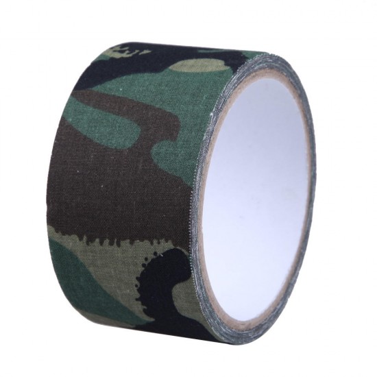 5cm*5m EONBON Outdoor Camping Guise Camouflage Strong Masking Tape For Flashlight Paiting Bike Car Wall Tree Painting Decoration Handle Belt