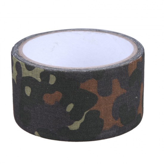 5cm*5m EONBON Outdoor Camping Guise Camouflage Strong Masking Tape For Flashlight Paiting Bike Car Wall Tree Painting Decoration Handle Belt