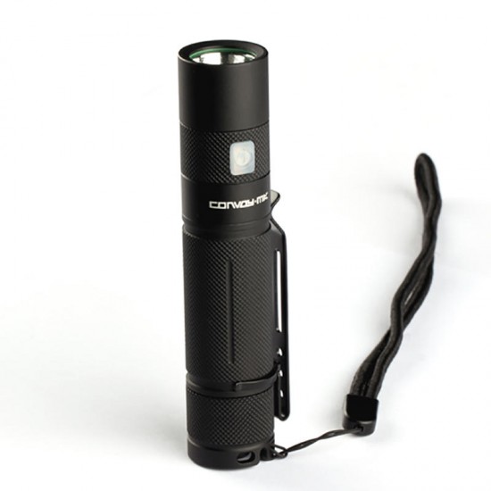 2.5A Convoy S9 L2 1000LM 5Modes Memory Function USB Rechargeable Super Bight EDC Flashlight