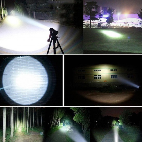 3000LM 3x T6 Super Bright 3Modes Easy Operation 18650 LED Spotlight Flashlight Torch Light