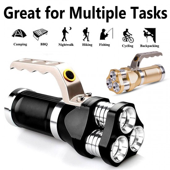 3000LM 3x T6 Super Bright 3Modes Easy Operation 18650 LED Spotlight Flashlight Torch Light