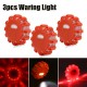 3pcs LED Road Flares Flashlight Warning Roadside Safety Light for Car Boat Truck Emergency