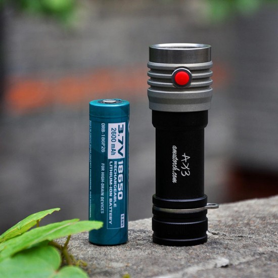 Amutorch AX3 2x XP-L HD 2500LM Stainless Steel EDC Campact 18650 LED Flashlight Outdoor Mini Torch Amutorch AX3 2x XP-L HD 2500LM Stainless Steel EDC Campact 18650 LED Flashlight Outdoor Mini Torch