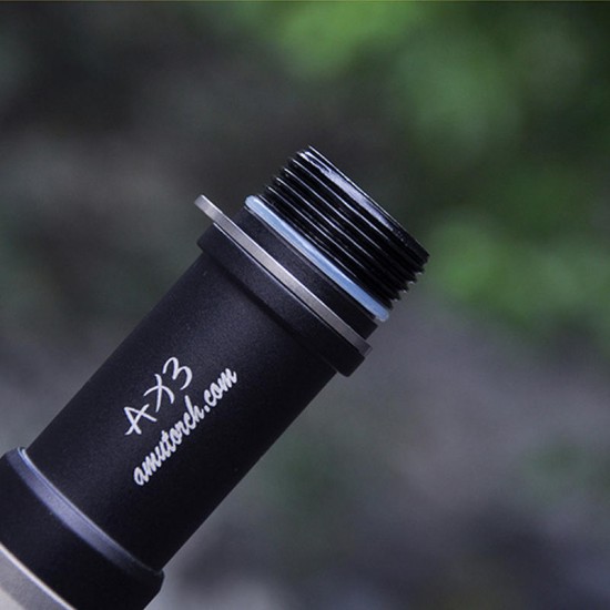 Amutorch AX3 2x XP-L HD 2500LM Stainless Steel EDC Campact 18650 LED Flashlight Outdoor Mini Torch Amutorch AX3 2x XP-L HD 2500LM Stainless Steel EDC Campact 18650 LED Flashlight Outdoor Mini Torch
