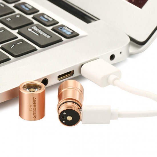 Astrolux M03 Copper XP-G2/XP-G3/nichia 219B 100LM USB Mini LED Flashlight Astrolux M03 Copper XP-G2/XP-G3/nichia 219B 100LM USB Mini LED Flashlight