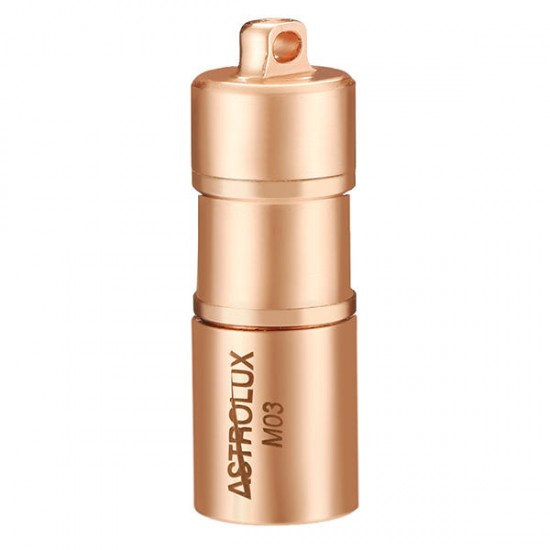 Astrolux M03 Copper XP-G2/XP-G3/nichia 219B 100LM USB Mini LED Flashlight Astrolux M03 Copper XP-G2/XP-G3/nichia 219B 100LM USB Mini LED Flashlight