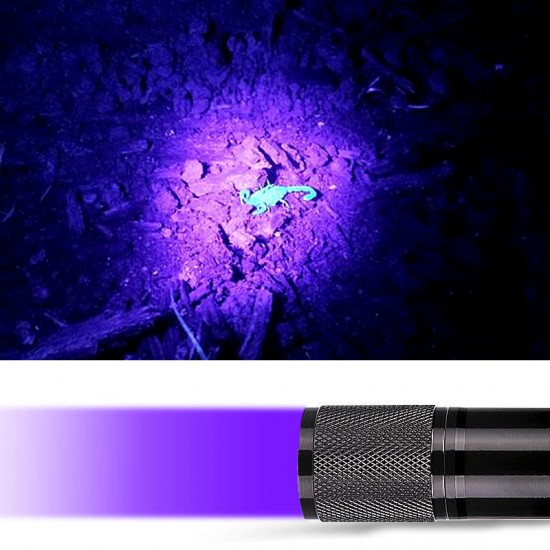 XANES U01 9x LED Violet Light Multifunction UV LED Flashlight Fluorescence Detection Pen AAA