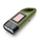 MECO Hand Crank Solar Power Energy LED Flashlight For Camping Hiking