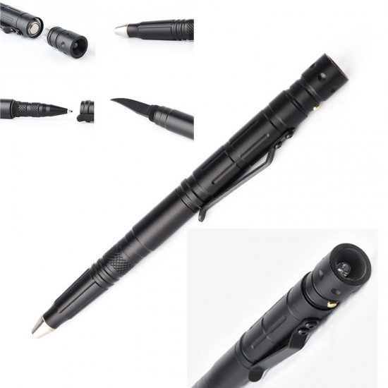 Multifunction HB XPE LED Pen Flashlight Titanium Alloy Portable Emergency Defend Tactical Flashlight Multifunction HB XPE LED Pen Flashlight Titanium Alloy Portable Emergency Defend Tactical Flashlight