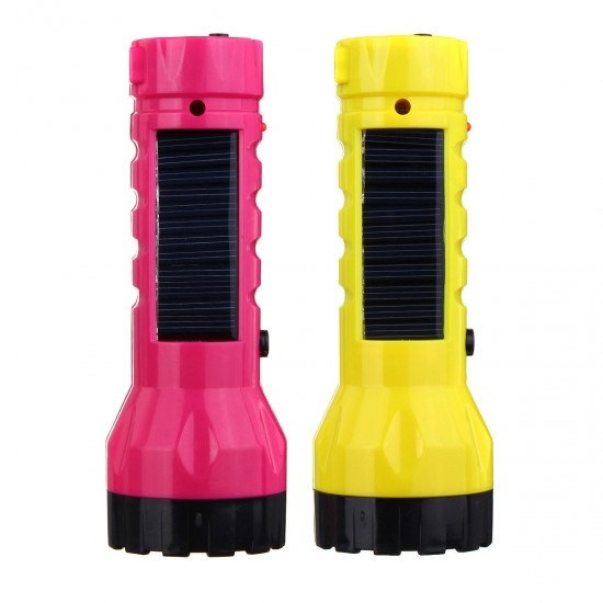 Universal Solar Outdoor Rechargeable LED Flashlight Camping Light Hikng Torch Universal Solar Outdoor Rechargeable LED Flashlight Camping Light Hikng Torch