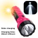 Universal Solar Outdoor Rechargeable LED Flashlight Camping Light Hikng Torch