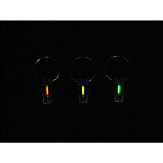 1.5x6mm Tritium Tube Metallic Vertical Stripes Self-luminous 15-Years Keychain