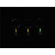 1.5x6mm Tritium Tube Metallic Vertical Stripes Self-luminous 15-Years Keychain