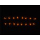 1.5x6mm Tritium Tube Metallic Vertical Stripes Self-luminous 15-Years Keychain