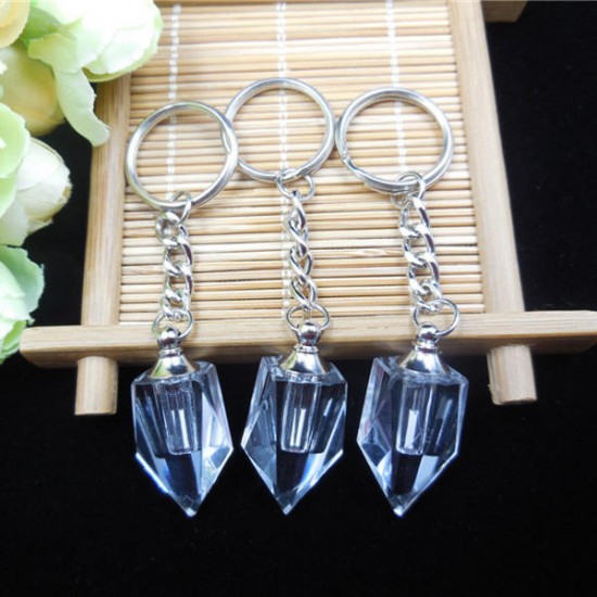 2x12mm Tritium Tube Self-luminou Crystalline Flask Ensiform Keychain