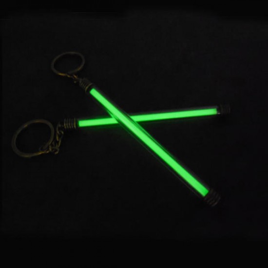 Copper + Acrylic Tritium Vials Keychain Self-luminous 15-Years 5x100mm Copper + Acrylic Tritium Vials Keychain Self-luminous 15-Years 5x100mm