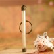 Copper + Acrylic Tritium Vials Keychain Self-luminous 15-Years 5x80mm Copper + Acrylic Tritium Vials Keychain Self-luminous 15-Years 5x80mm