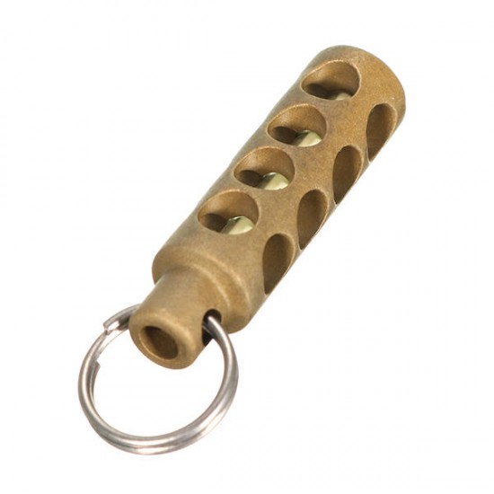 Copper Brass Cylinder Keychain Lantern With 3x22.5mm Tritium Vials Copper Brass Cylinder Keychain Lantern With 3x22.5mm Tritium Vials