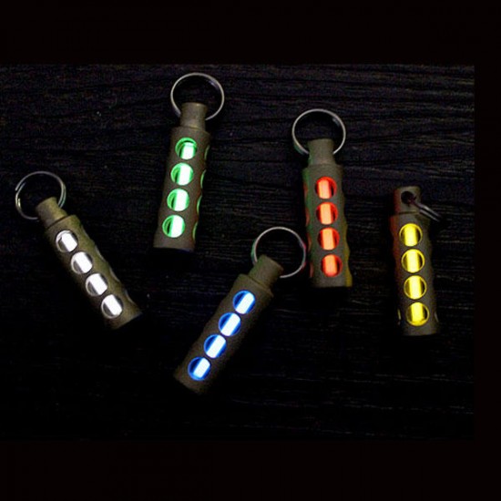 Copper Brass Cylinder Keychain Lantern With 3x22.5mm Tritium Vials Copper Brass Cylinder Keychain Lantern With 3x22.5mm Tritium Vials