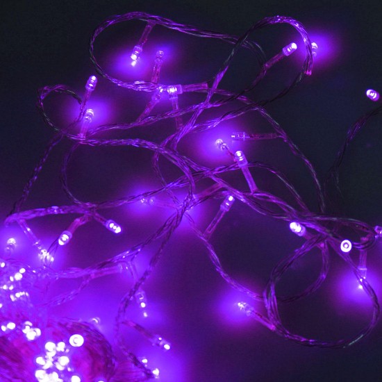 100 LED 10m Purple String Decoration Light For Christmas 110V 220V