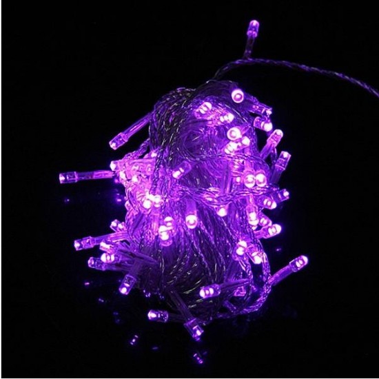 100 LED 10m Purple String Decoration Light For Christmas 110V 220V