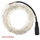 10M 100 LED Silver Wire Christmas Outdoor String Fairy Light Waterproof DC12V