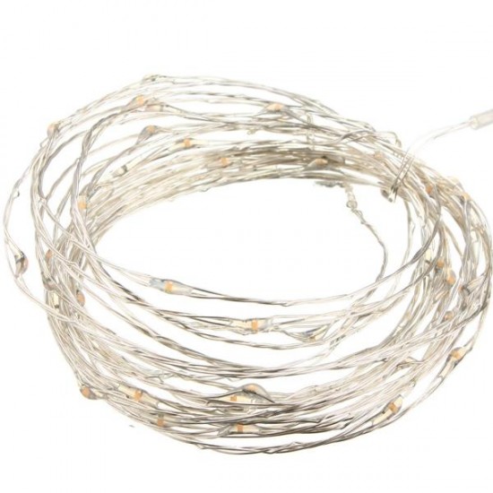 10M 100 LED Silver Wire Christmas Outdoor String Fairy Light Waterproof DC12V