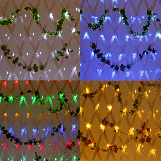 1.5x1.5m IP65 LED Curtain Fairy Holiday String Light Christmas Party Wedding Decor EU Plug AC220V