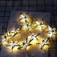 1.65M Battery Powered 10PCS Star Shape Eid Ramadan LED String Light Indoor Home Party Decor