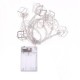1.8M 3M Battery Operated LED Iron Polygon String Light Bedroom Home Christmas Decor Garland Lamp