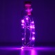 Solar Powered 10LEDs Cork Shaped Silver Wire Wine Bottle Fairy String Light for Christmas Party