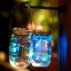 Solar Powered 2M 20LEDs Mason Jar Lid Insert Fairy String Light for Garden Christmas Party Decor