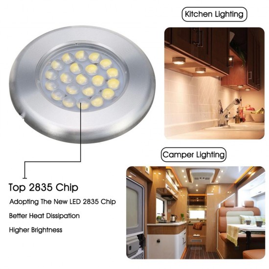 12V 21 LED Spot Light Ceiling Lamp For Caravan Camper Van Motorhome Boat 12V 21 LED Spot Light Ceiling Lamp For Caravan Camper Van Motorhome Boat