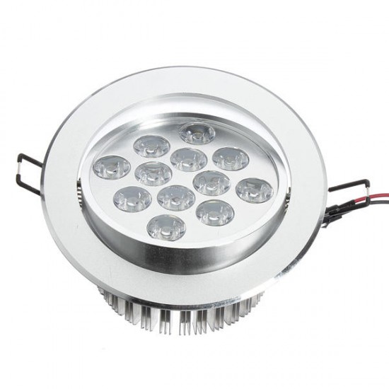 12W 1200LM 6000-6500K White Cabinet LED Recessed Ceiling Lamp 85-265V 12W 1200LM 6000-6500K White Cabinet LED Recessed Ceiling Lamp 85-265V