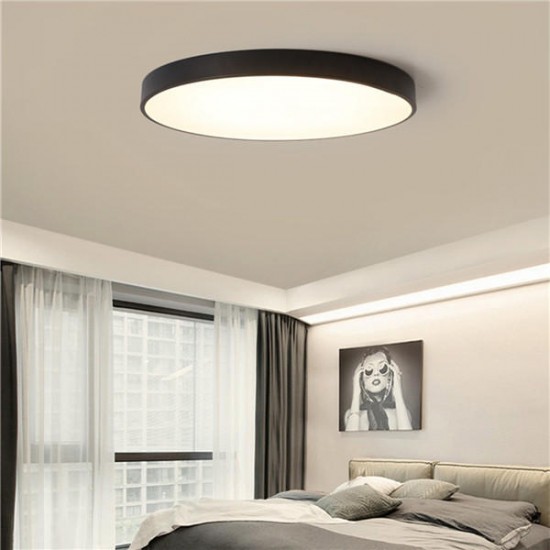 12W 18W 24W 5CM Warm/Cold White LED Ceiling Light Black Mount Fixture for Home Bedroom Living Room
