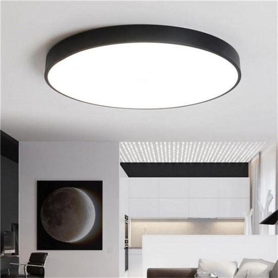 12W 18W 24W 5CM Warm/Cold White LED Ceiling Light Black Mount Fixture for Home Bedroom Living Room