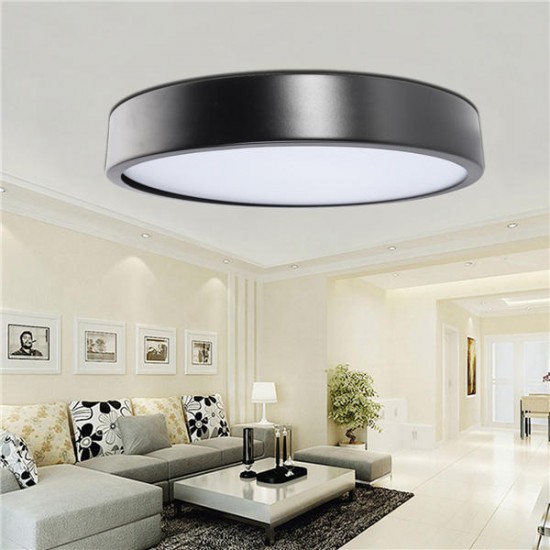 12W 18W 24W 5CM Warm/Cold White LED Ceiling Light Black Mount Fixture for Home Bedroom Living Room