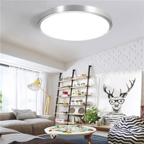 12W 24W Modern Acrylic LED Ceiling Light Round Flush Mount Panel Down Lamp for Kitchen AC110-220V