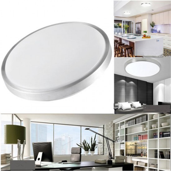 12W 24W Modern Acrylic LED Ceiling Light Round Flush Mount Panel Down Lamp for Kitchen AC110-220V