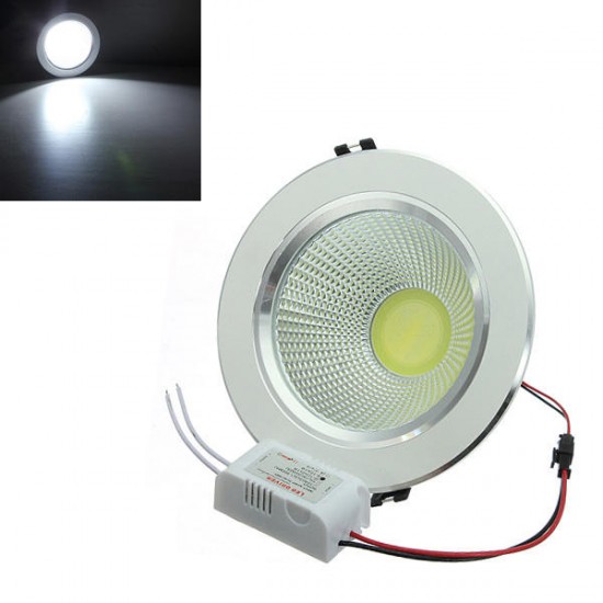 12W COB LED Ceiling Down Light Silver Shell Belt Drive 85-265V