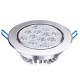 12W Dimmable Bright LED Recessed Ceiling Down Light 85-265V