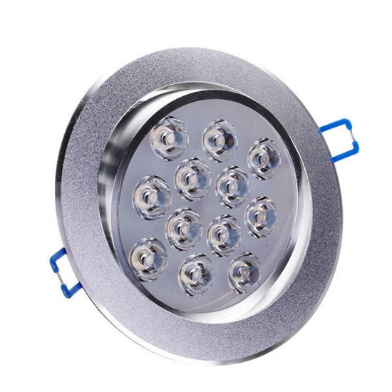 12W Dimmable Bright LED Recessed Ceiling Down Light 85-265V